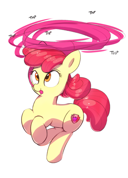 Size: 3000x4175 | Tagged: safe, anonymous artist, derpibooru import, apple bloom, pony, adorabloom, cute, female, filly, flying, helicopter, image, png, solo, that wasn't supposed to happen!