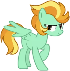 Size: 1024x1036 | Tagged: safe, artist:pegasski, derpibooru import, oc, oc:quick draw, pegasus, pony, female, image, mare, png, simple background, solo, transparent background