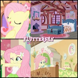Size: 1080x1080 | Tagged: safe, derpibooru import, edit, edited screencap, editor:flutteriaeth, screencap, angel bunny, fluttershy, pegasus, pony, rabbit, dance magic, do it for the ponygram!, equestria girls, equestria girls series, season 1, stare master, spoiler:eqg series (season 2), spoiler:eqg specials, animal, bedroom, clothes, cute, cutie mark, cutie mark on clothes, eyes closed, female, fluttershy's cottage, geode of fauna, hairpin, image, jewelry, jpeg, magical geodes, male, mare, necklace, night, one eye closed, open mouth, reading, sandals, shyabetes, smiling, tanktop