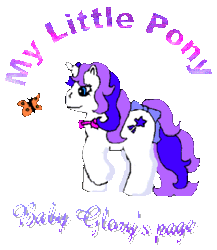 Size: 411x474 | Tagged: artist:babyglory38, baby glory, butterfly, derpibooru import, g1, logo, my little pony, safe