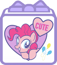Size: 695x795 | Tagged: safe, derpibooru import, official, pinkie pie, earth pony, pony, animated, chinese text, new year's resolution, solo, text