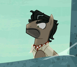 Size: 916x798 | Tagged: safe, derpibooru import, screencap, doctor caballeron, pony, daring done?, :c, >:c, angry, faic, frown, gif, male, non-animated gif, solo, stallion