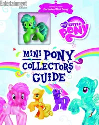 Size: 1500x1887 | Tagged: applejack, book, cover, derpibooru import, entertainment weekly, mini pony collector's guide, mini pony collectors guide, official, pinkie pie, rainbow dash, safe, tealove, toy, twilight sparkle