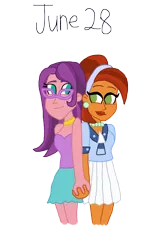 Size: 2000x3323 | Tagged: safe, artist:bigpurplemuppet99, derpibooru import, spoiled rich, stellar flare, equestria girls, equestria girls-ified, female, image, infidelity, lesbian, png, shipping, spoiledflare