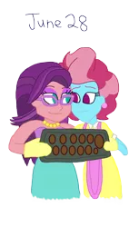 Size: 2000x3525 | Tagged: safe, artist:bigpurplemuppet99, derpibooru import, cup cake, spoiled rich, equestria girls, equestria girls-ified, female, image, infidelity, lesbian, png, shipping, spoiledcake