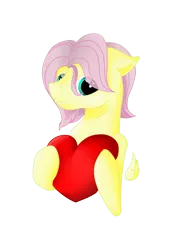 Size: 1000x1282 | Tagged: safe, artist:byemyfriends, derpibooru import, fluttershy, pegasus, pony, bust, butterscotch, floating wings, heart, heart pillow, image, male, pillow, png, rule 63, simple background, solo, stallion, transparent background, wings