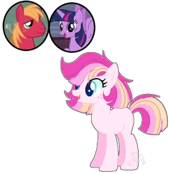 Size: 576x590 | Tagged: safe, artist:rainbows-skies, derpibooru import, big macintosh, twilight sparkle, oc, earth pony, pony, base used, female, freckles, image, male, mare, offspring, parent:big macintosh, parent:twilight sparkle, parents:twimac, png, shipping, simple background, straight, transparent background, twimac