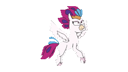 Size: 640x360 | Tagged: safe, artist:twilightsparkle0428, derpibooru import, queen novo, hippogriff, my little pony: the movie, animated, gif, image, simple background, solo, transparent background