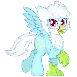 Size: 1250x1250 | Tagged: safe, artist:crimsonfef, derpibooru import, oc, oc:furat feather, classical hippogriff, hippogriff, hybrid, female, image, png, ponygriff, simple background, solo, white background