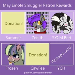 Size: 2180x2200 | Tagged: safe, artist:sevenserenity, derpibooru import, oc, unofficial characters only, pegasus, pony, unicorn, zebra, image, png, pony oc