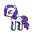 Size: 50x50 | Tagged: artist:sliperrysheep, derpibooru import, lowres, pixel art, rarity, safe, simple background, solo, transparent background