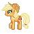 Size: 50x50 | Tagged: applejack, artist:sliperrysheep, derpibooru import, lowres, pixel art, safe, simple background, solo, transparent background