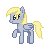 Size: 50x50 | Tagged: safe, artist:sliperrysheep, derpibooru import, derpy hooves, pegasus, pony, female, lowres, mare, pixel art, simple background, solo, transparent background