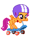 Size: 62x75 | Tagged: safe, artist:seahawk270, derpibooru import, scootaloo, filly, helmet, pixel art, scooter, simple background, solo, transparent, transparent background