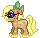 Size: 40x38 | Tagged: safe, artist:katcombs, derpibooru import, oc, oc:butter pecan, unofficial characters only, earth pony, pony, bow, female, glasses, mare, pixel art, solo