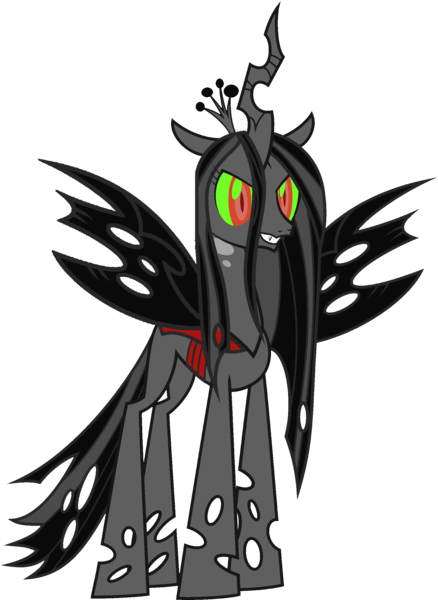 Size: 1823x2499 | Tagged: safe, derpibooru import, edit, vector edit, king sombra, queen chrysalis, changeling, changeling queen, ponyar fusion, female, fusion, image, png, recolor, simple background, solo, transparent background, vector