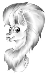 Size: 531x806 | Tagged: safe, artist:chazmazda, derpibooru import, oc, alicorn, earth pony, kirin, pegasus, unicorn, :p, bust, eye, eyes, image, outline, patreon, patreon reward, photo, png, portrait, reward, scales, shade, shaded sketch, shadeing, shading, sketch, solo, tongue out