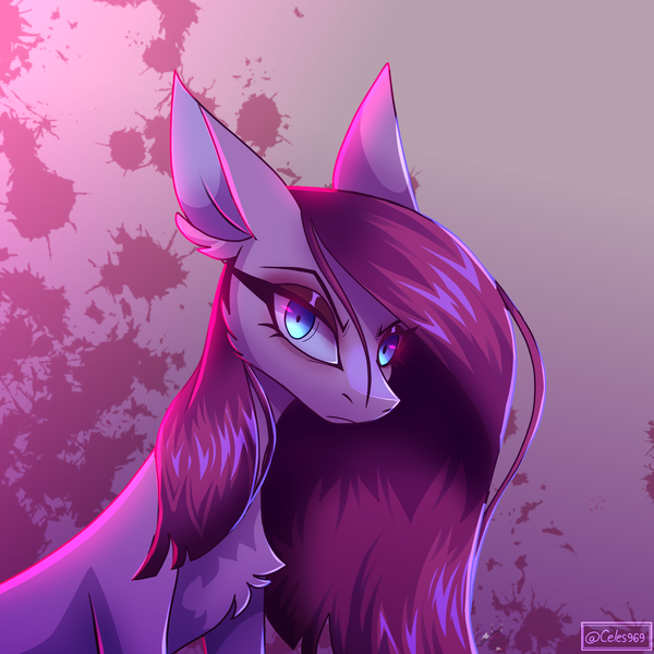 Size: 2500x2500 | Tagged: safe, artist:spirit-fire360, derpibooru import, pinkie pie, earth pony, pony, blood, chest fluff, doodle, ear fluff, image, looking at you, png, solo