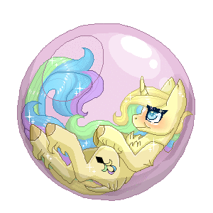 Size: 300x300 | Tagged: safe, artist:inspiredpixels, derpibooru import, oc, unofficial characters only, pony, unicorn, animated, blushing, curved horn, female, gif, horn, image, leonine tail, mare, solo, unshorn