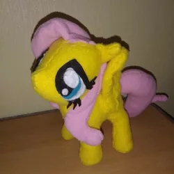 Size: 1080x1080 | Tagged: safe, artist:jbond, derpibooru import, fluttershy, pegasus, pony, cute, daaaaaaaaaaaw, female, handmade, image, irl, jpeg, mare, photo, plushie, shyabetes, solo