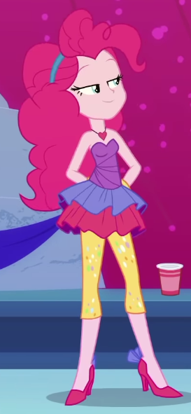 Size: 273x591 | Tagged: safe, derpibooru import, screencap, pinkie pie, equestria girls, equestria girls series, twilight under the stars, spoiler:eqg series (season 2), cropped, female, image, png, smiling, solo