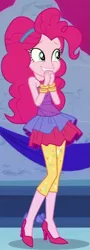 Size: 205x569 | Tagged: safe, derpibooru import, screencap, pinkie pie, equestria girls, equestria girls series, twilight under the stars, spoiler:eqg series (season 2), cropped, image, png, solo