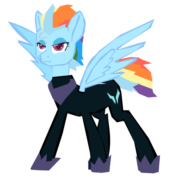 Size: 1280x1280 | Tagged: safe, artist:benpictures1, artist:chedx, derpibooru import, rainbow dash, comic:the storm kingdom, my little pony: the movie, bad end, image, inkscape, png, vector