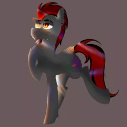 Size: 4000x4000 | Tagged: safe, artist:dicemarensfw, derpibooru import, oc, oc:dicemare, pegasus, pony, crying, fangs, freckles, happy, hoof on chest, image, lighting, looking up, male, piercing, png, solo, stallion, trans male, transgender, wings