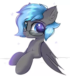 Size: 1639x1794 | Tagged: safe, artist:janelearts, derpibooru import, oc, bat pony, pony, female, glasses, image, mare, png, simple background, solo, white background