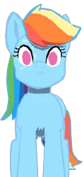 Size: 1280x2685 | Tagged: semi-grimdark, artist:benpictures1, artist:chedx, derpibooru import, rainbow dash, pegasus, pony, comic:the storm kingdom, my little pony: the movie, bad end, brainwashing, female, image, inkscape, png, simple background, solo, transparent background, vector