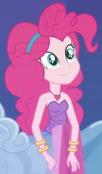 Size: 275x472 | Tagged: safe, derpibooru import, screencap, pinkie pie, equestria girls, equestria girls series, twilight under the stars, spoiler:eqg series (season 2), cropped, cute, diapinkes, image, png, solo
