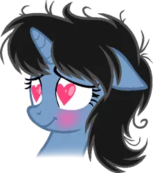 Size: 468x530 | Tagged: safe, artist:muhammad yunus, derpibooru import, oc, oc:siti shafiyyah, unofficial characters only, pony, unicorn, base used, cute, female, floppy ears, heart eyes, hnnng, horn, image, indonesia, mare, medibang paint, ocbetes, png, solo, unicorn oc, wingding eyes