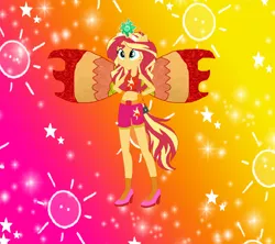 Size: 868x770 | Tagged: safe, artist:magical-mama, artist:selenaede, artist:user15432, derpibooru import, sunset shimmer, fairy, human, equestria girls, barely eqg related, base used, belt, clothes, crossover, crown, cutie mark, cutie mark on clothes, element of empathy, element of forgiveness, fairy wings, fairyized, gloves, gradient background, hands on hip, high heels, image, jewelry, magic winx, png, ponied up, red wings, regalia, shoes, sparkly background, wings, winx, winx club, winxified