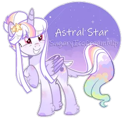 Size: 1030x1016 | Tagged: safe, artist:sugaryicecreammlp, derpibooru import, oc, oc:astral star, alicorn, pony, female, image, mare, png, solo