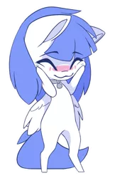 Size: 655x1013 | Tagged: safe, artist:arctic-fox, derpibooru import, oc, oc:snow pup, unofficial characters only, pegasus, pony, chibi, collar, image, png, simple background, solo, transparent background
