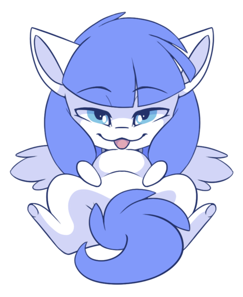 Size: 743x906 | Tagged: suggestive, artist:arctic-fox, derpibooru import, oc, oc:snow pup, unofficial characters only, pegasus, pony, chibi, image, png, simple background, solo, tongue out, transparent background