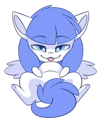 Size: 743x906 | Tagged: suggestive, artist:arctic-fox, derpibooru import, oc, oc:snow pup, unofficial characters only, pegasus, pony, chibi, image, png, simple background, solo, tongue out, transparent background