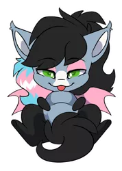 Size: 702x987 | Tagged: suggestive, artist:arctic-fox, derpibooru import, oc, oc:starskipper, unofficial characters only, bat pony, pony, bat pony oc, bat wings, chibi, image, png, simple background, solo, tongue out, transparent background, wings