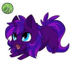 Size: 979x857 | Tagged: safe, artist:arctic-fox, derpibooru import, oc, oc:tihan, unofficial characters only, pony, unicorn, ball, chibi, image, png, simple background, solo, tennis ball, transparent background