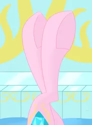 Size: 1750x2378 | Tagged: safe, artist:cycrus, derpibooru import, princess cadance, alicorn, pony, female, fetish, hoof fetish, image, legs, legs in air, mare, pictures of legs, png, solo, swimming pool, underhoof