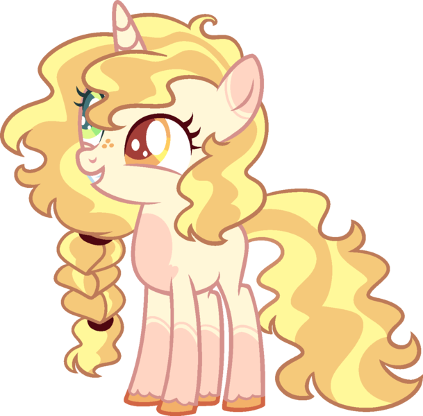 Size: 1367x1346 | Tagged: safe, artist:kurosawakuro, derpibooru import, oc, pony, unicorn, female, image, offspring, parent:big macintosh, parent:sweet biscuit, png, simple background, solo, teenager, transparent background