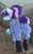 Size: 1836x3005 | Tagged: suggestive, artist:leastways, derpibooru import, oc, oc:amethyst aria, unofficial characters only, pony, unicorn, fallout equestria, boots, cameltoe, clothes, dirt, dock, foalcon, grass, image, jpeg, rear view, rock, shoes, tight clothing, two toned mane, underage, vault suit, wide hips
