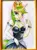 Size: 3472x4640 | Tagged: safe, artist:megabait, derpibooru import, oc, oc:markov, ponified, anthro, pony, unicorn, bowsette, clothes, cosplay, costume, crossover, crown, green hair, image, jewelry, jpeg, painting, pencil, regalia, rule 63, super crown, traditional art