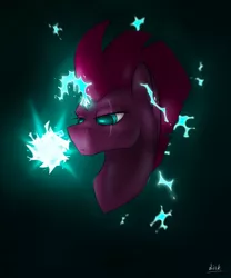 Size: 2500x3000 | Tagged: safe, artist:diskrt, derpibooru import, tempest shadow, pony, unicorn, image, png, solo