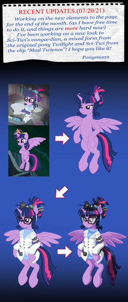 Size: 1701x4015 | Tagged: safe, artist:ponymaan, derpibooru import, sci-twi, twilight sparkle, eqg summertime shorts, equestria girls, mad twience, image, png