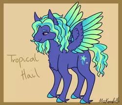Size: 1750x1500 | Tagged: safe, artist:misskanabelle, derpibooru import, oc, unofficial characters only, pegasus, pony, abstract background, female, image, mare, offspring, parent:sky stinger, parent:vapor trail, parents:vaporsky, pegasus oc, png, signature, solo, two toned wings, wings