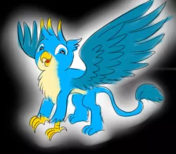 Size: 808x708 | Tagged: safe, artist:horsesplease, derpibooru import, gallus, gryphon, cute, gallabetes, glow, image, looking at you, male, png, smiling, smiling at you, solo