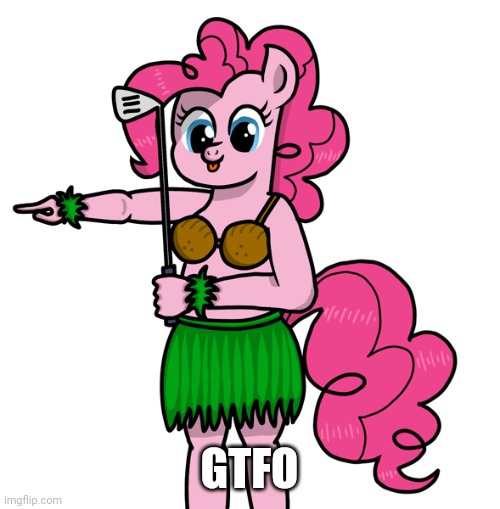 Size: 500x509 | Tagged: safe, artist:thread8, derpibooru import, pinkie pie, anthro, gtfo, image, jpeg, vulgar