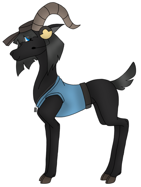 Size: 2252x2969 | Tagged: safe, artist:agdapl, derpibooru import, goat, clothes, crossover, hat, headset, horns, image, male, png, scout, simple background, solo, species swap, team fortress 2, transparent background