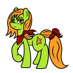 Size: 1024x1024 | Tagged: safe, artist:dice-warwick, derpibooru import, oc, oc:lottery, earth pony, pony, fallout equestria, image, png, red scarf, solo
